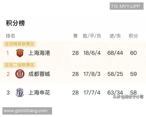 中超积分榜分析:各队争夺激烈,冠军和保级形势愈加复杂 中超积分榜分析:各队争夺激烈,冠军和保级形势愈加复杂